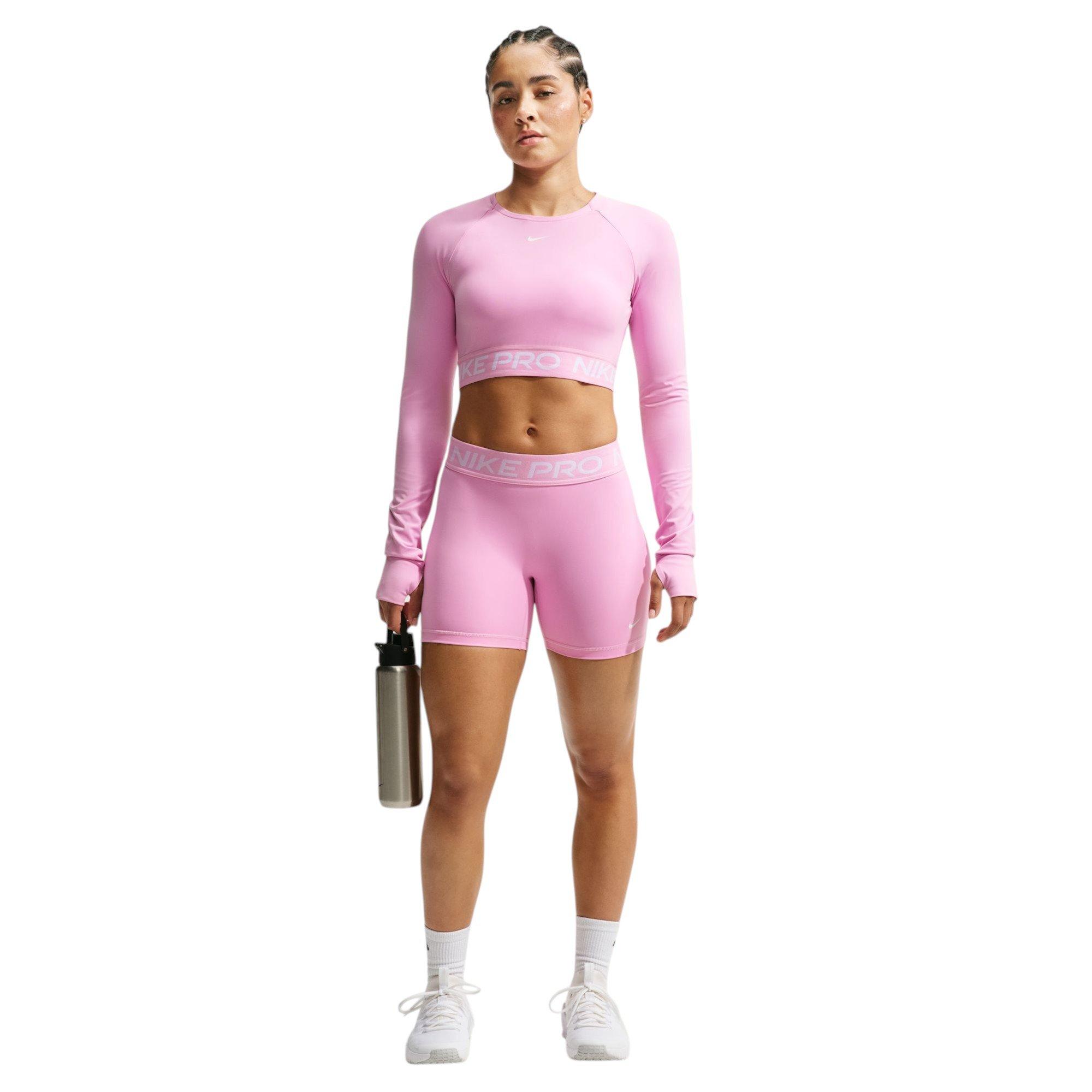Nike Women's Pro 5-Inch Shorts - Pink Rise - PINK